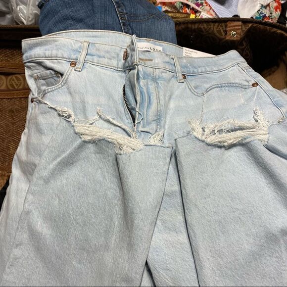 Loft High Rise Straight Jeans Size 30 - Picture 5 of 7